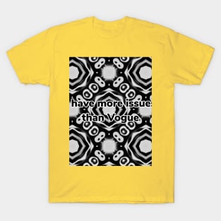 White and black abstract pattern T-Shirt